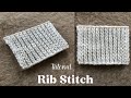 Knitting Pattern : 1x1 rib stitch tutorial ✨ How to knit a rib stitch 🤍