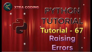 Python Tutorial #tutorial 67|| Raising errors in Python || Different types of errors