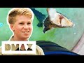 Robert Irwin's First Crocodile Feeding | Crikey! It's The Irwins