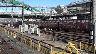 大宮駅 EF66 36 3078レ 貨物列車通過