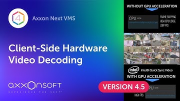Client-Side Hardware Video Decoding. Axxon Next 4.5 new features