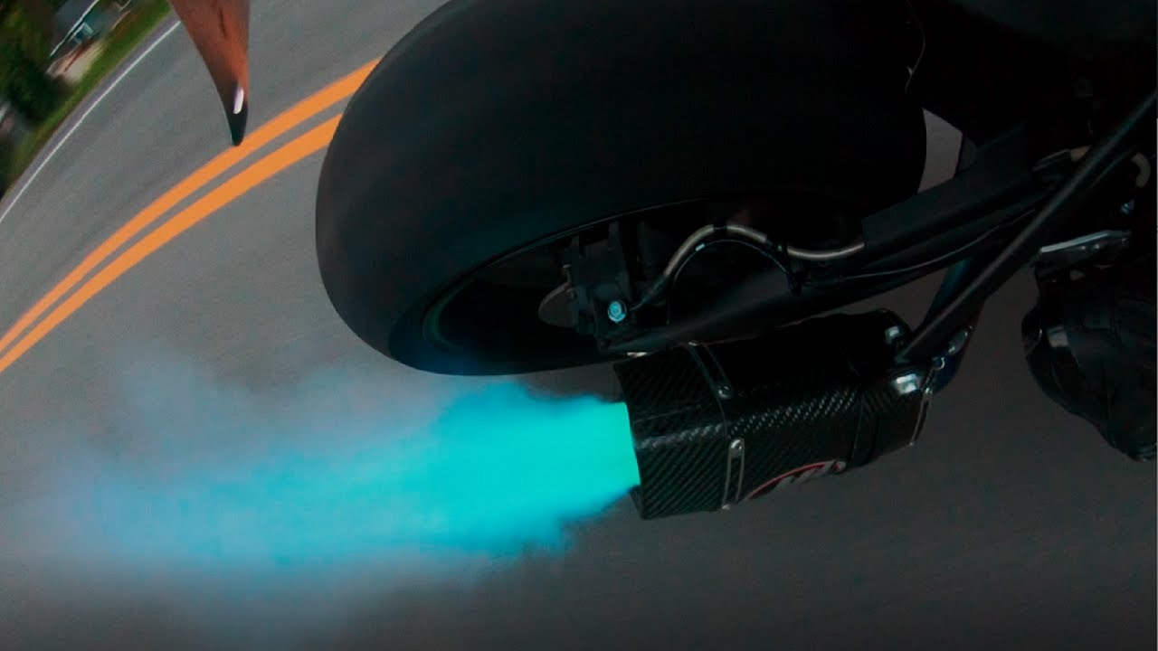 2018 NINJA ZX10R M4 EXHAUST RAW SOUND AND FLAMES 4K YouTube