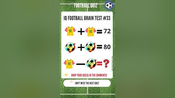 Football IQ Game | Brain Logic Puzzle (Math Challenge) | 🧠⚽ Can You Crack the Code?