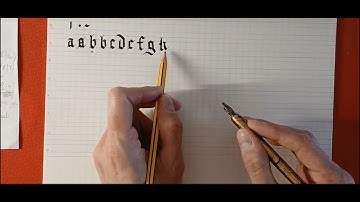Calligraphy - Gothic Textura Quadrata - Full lesson