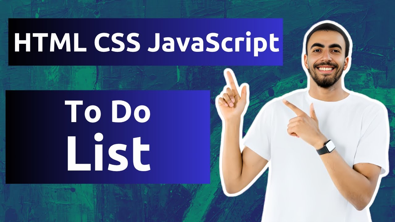 Build a To Do List with HTML CSS and JavaScript - YouTube