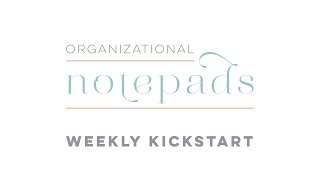 The Weekly Kickstart Notepad screenshot 1