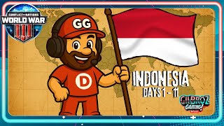 Conflict of Nations – BIG effort Indonesia FAIL in WW3! Days 1 - 11 (Full Playthrough)