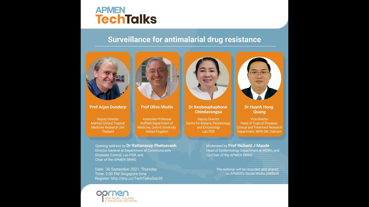 Surveillance for antimalarial drug resistance | APMEN TechTalks