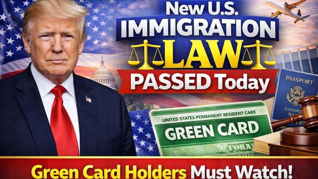New U S Immigration Law PASSED Today – Green Card Holders Must Watch 1080p caption
