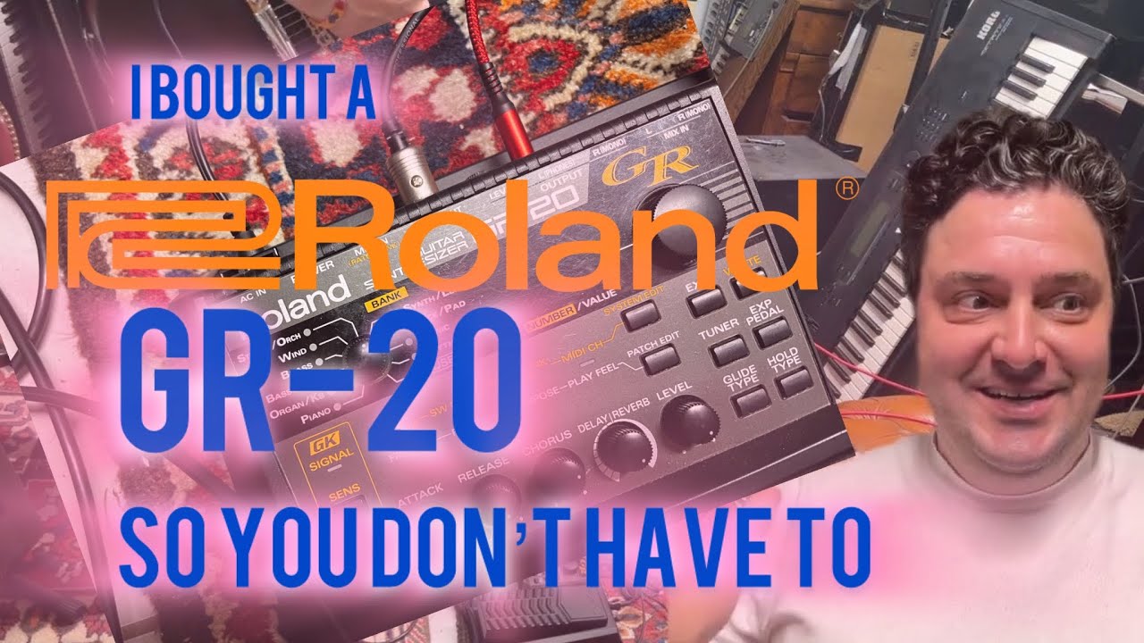 Roland GR20 MIDI Guitar Synthesizer and Gk-3 pickup Setup & first