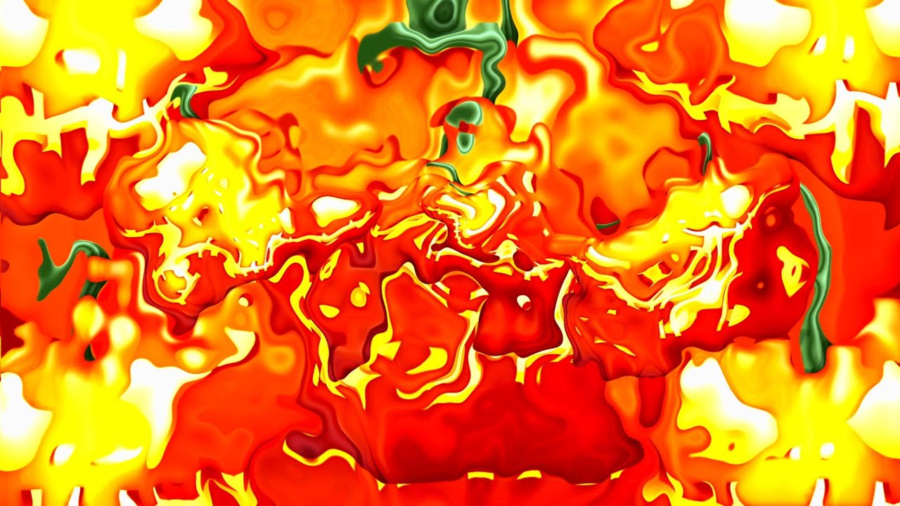 🎬 4K Заставка – Раскалённый Абстрактный Поток в Огненных Тонах (Без Звука)