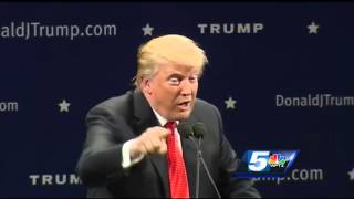 Enthusiastic crowd turns out for Trump rally