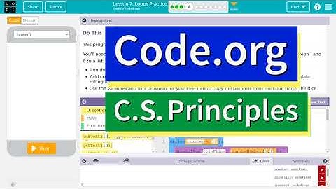 Code.org Lesson 7.3 Loops Practice | Tutorial with Answers | Unit 6 C.S. Principles
