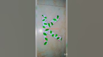 DIY on alphabet of your name | @ Khushpreet Kaur # YouTube# YT shorts