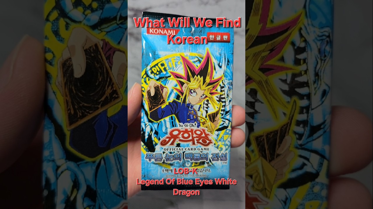 Yu-Gi-Oh Blue Eyes White Dragon Korean Unlimited LOB-K Booster Opening