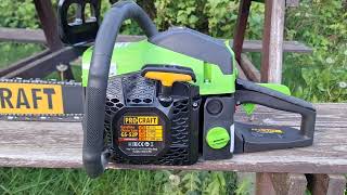 Chainsaw Procraft GS-52P engine sound #chainsaw