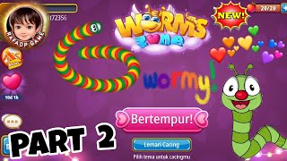 Red Yellow Green worms in action again | Game Worm Zone | Part 2 screenshot 1