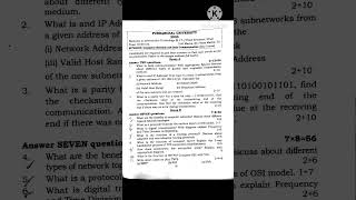 Computer network and data communication 2026 BIT question #purbanchaluniversity #exam