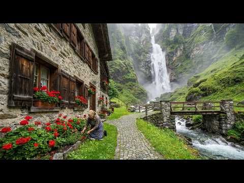 POV Walking Tour: Switzerland's Most Isolated Village 🇨🇭 (500-Year-Old Stone Houses)