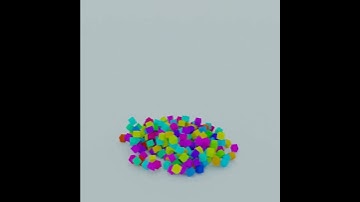 Satisfying Soft body cube breaking Render in #Blender | Satisfying Animation