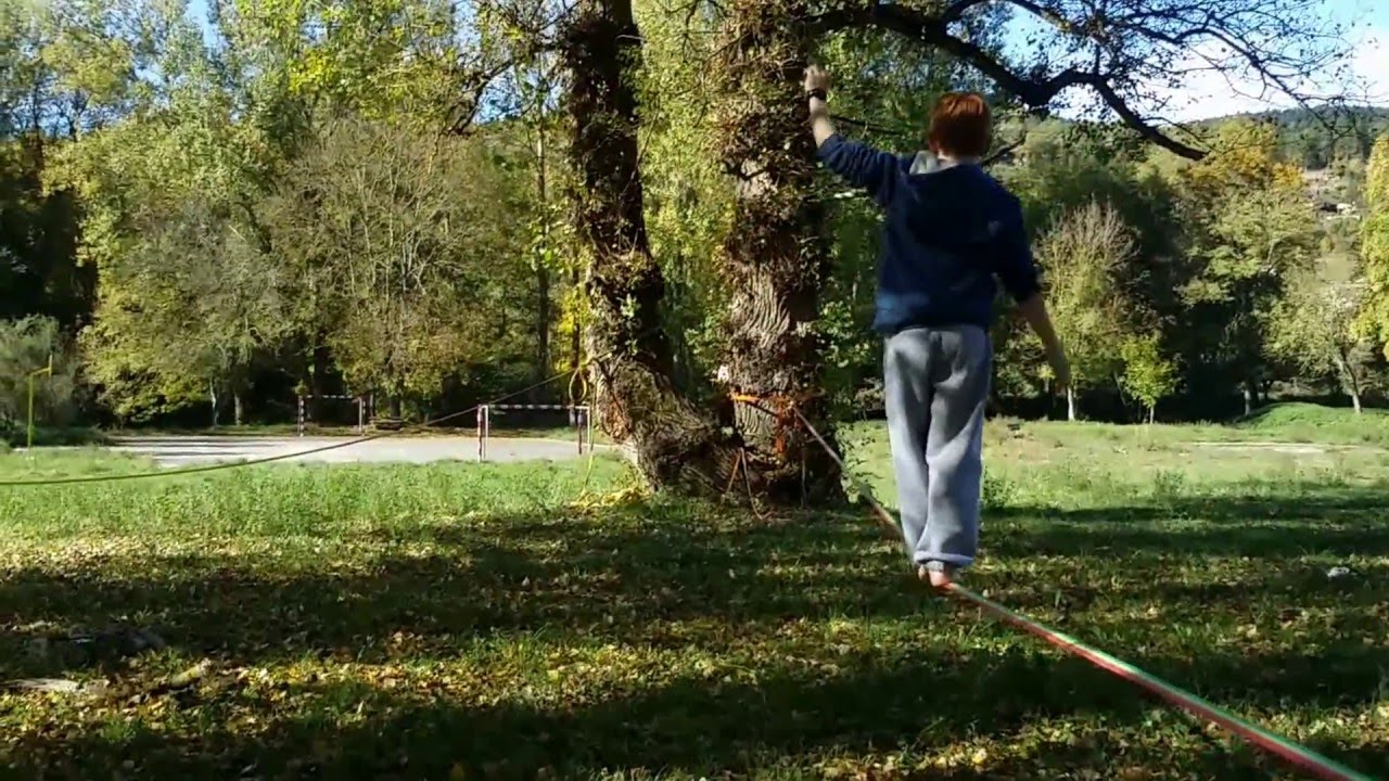 Slackline à Chanac