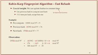 COMP526 (Fall 2022) 4-8 §4.7 Rabin Karp