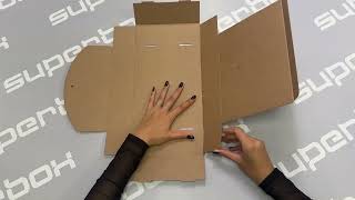 Boxes With Ribbon Closure Folding Instruction | Superbox