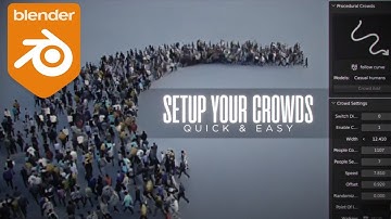 Procedural Crowds New Blender Addon