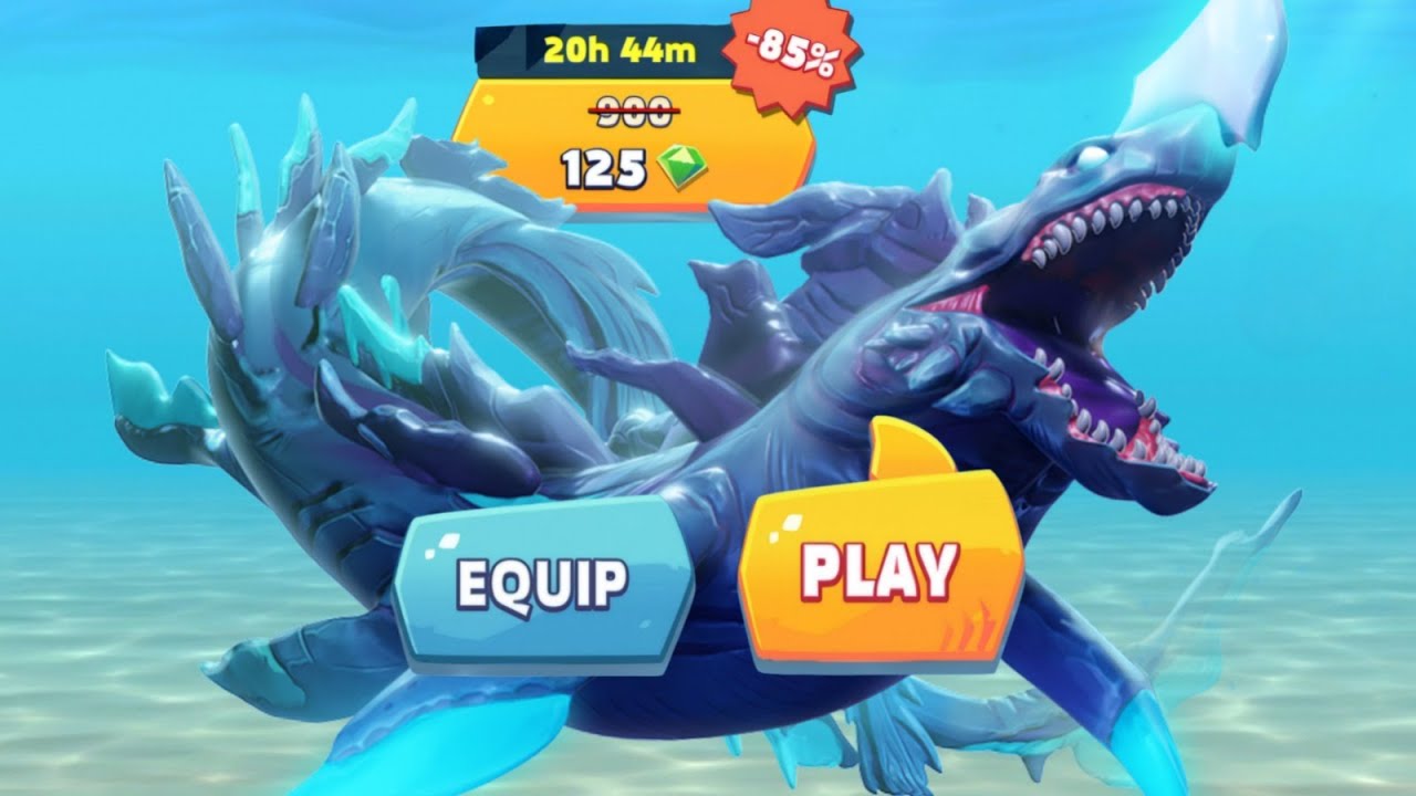 GOT NEW LUMINITE 85% OFF UNLOCKED AND GAMEPLAY - Hungry Shark Evolution ...