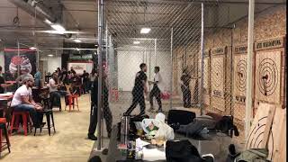 Axe Whooping- Multiple people throwing  2