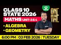 🔴 ONE LAST TIME 🔥 Algebra &amp; Geometry | Chapter 3 &amp; 4 | Class 10 Maths | Xylem State 10 Tamil