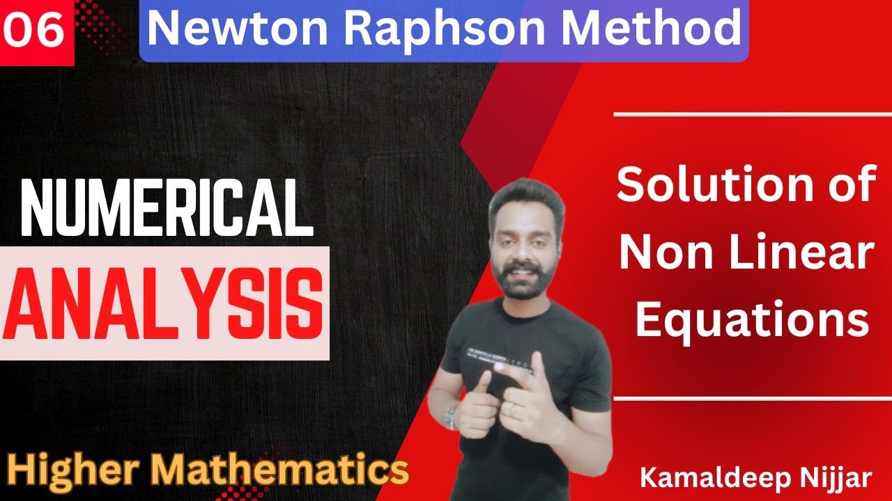 06. Newton Raphson method I Solution of non linear equation by newton ...