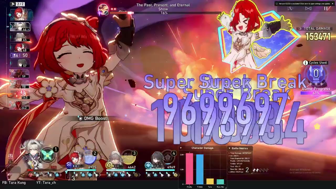 Firefly e0s0 no fugue vs Anomaly Arbitration Knight I Lv95 | Hsr3.6 v2