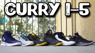 Under Armour Curry 1-5 Comparison! What's the Best??