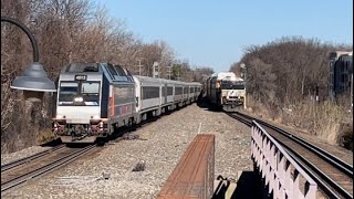 Lovely Valentines Day railfanning at Union, NJ. 2/14/23