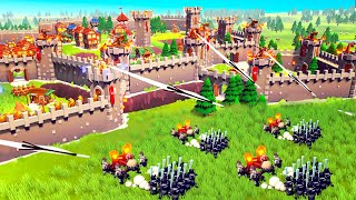 Unstoppable BALLISTA TOWERS vs Monster Siege  SUPER FORTRESS Defense in Becastled!