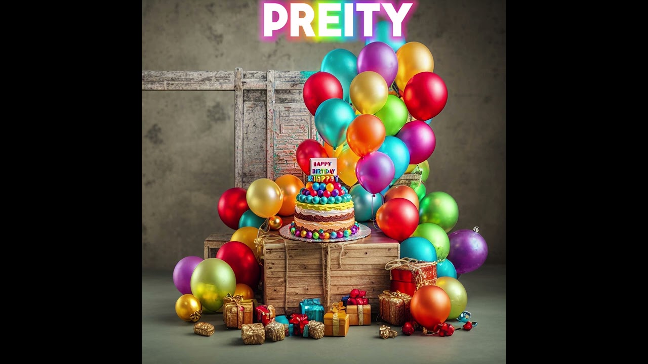 Happy birthday Preity song # happy birthday video # Go viral#@Happy birthday songs with name