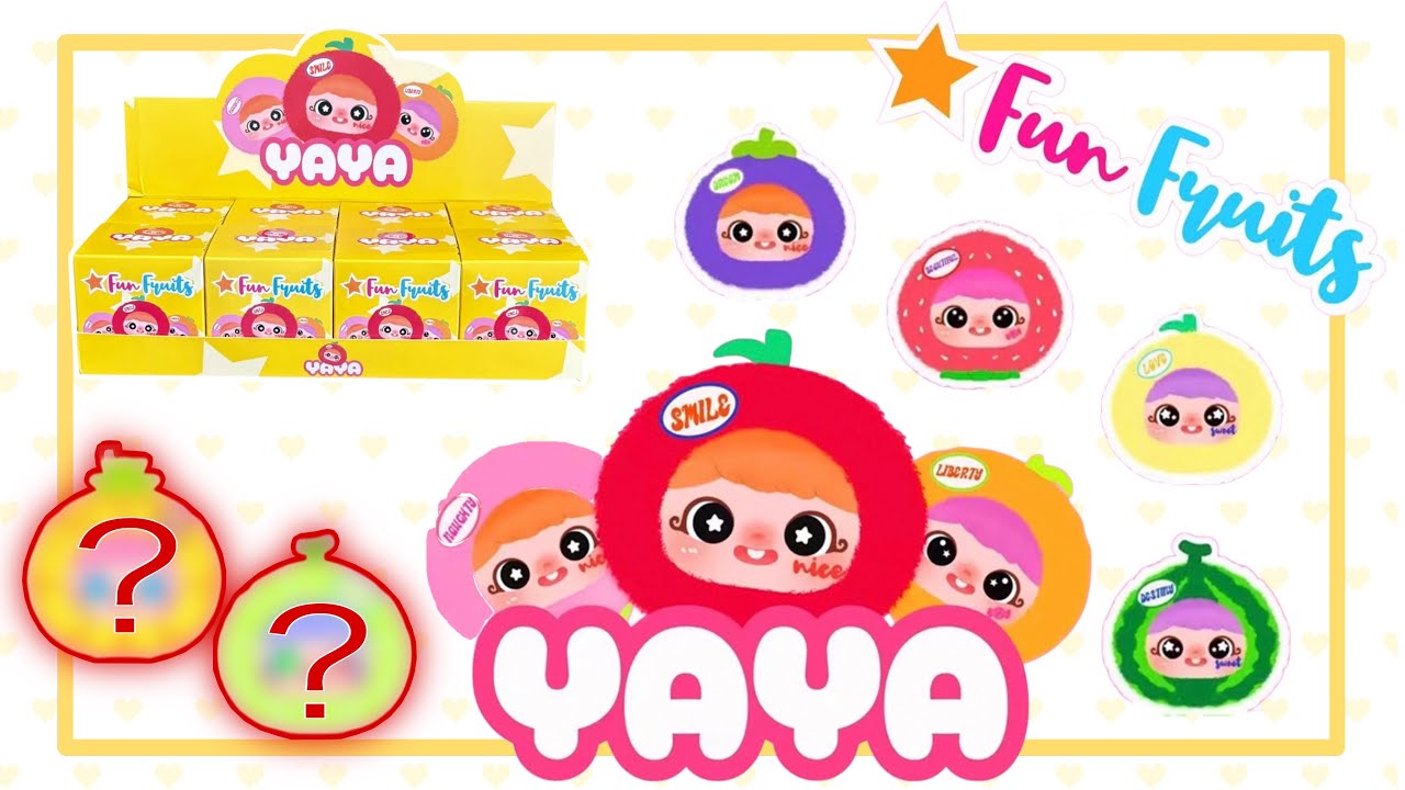 Yaya Fun 【visual asmr】YAYA fun FRUITS 🍎Blind Box Unboxing kawaii Toy Review # ...