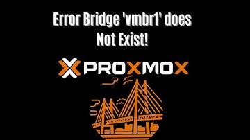 Proxmox Error bridge 