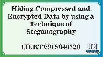 Hiding Compressed and Encrypted Data by using a Technique of Steganography