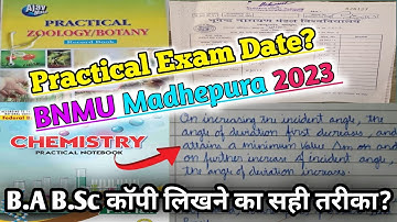 bnmu Madhepura part 1 practical exam date 2023 || Session (2022-2025) • BNMU Part-1 Practical Exam