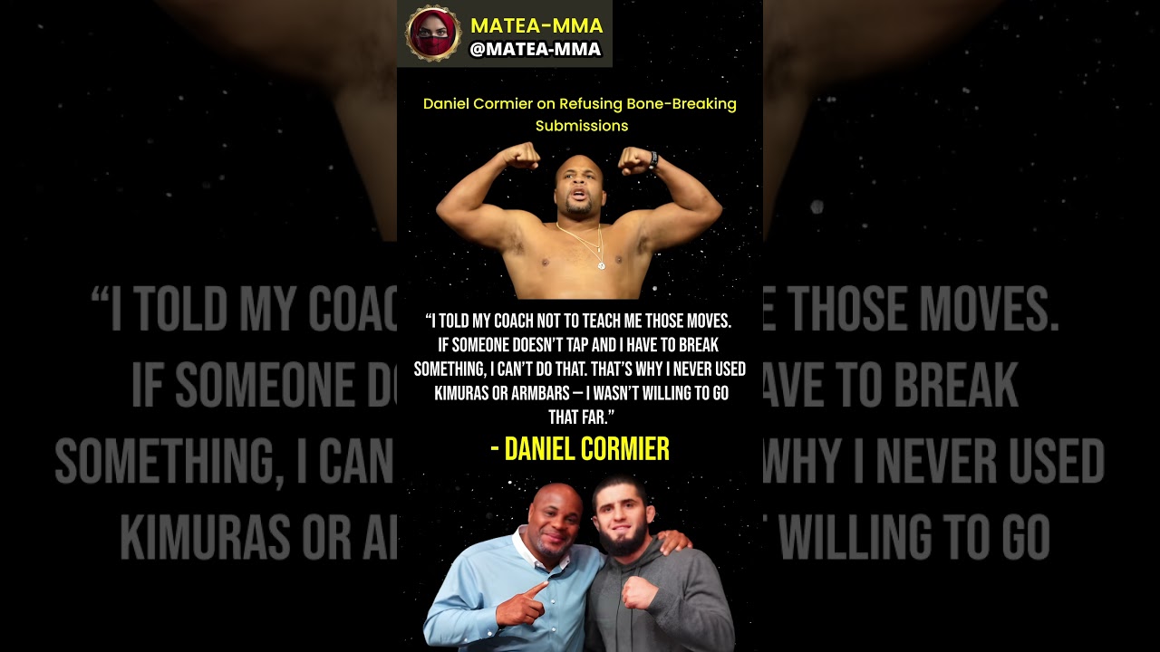 Daniel Cormier Reveals Why He Refused Bone-Breaking Submissions 🥶🔥 