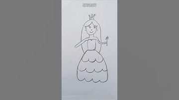 How to draw a easy and simple doll #video #shortsfeed #shortvideo