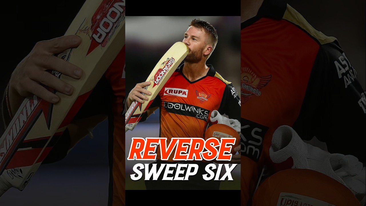 David Warner Unbelievable Reverse Sweep Six | 