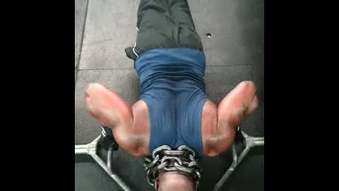 Olympic Bar Pushups With Chain