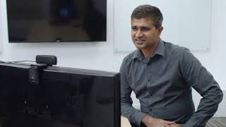 Deep Vision Inc: Video Conferencing: Precise background removal using Deep Lab V3 model Demo