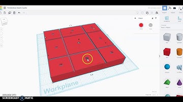 Tic-Tac-Toe TinkerCAD
