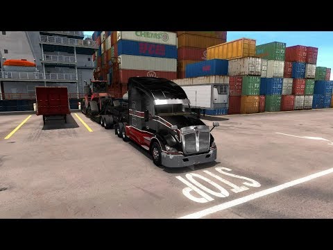 American Truck Simulator, рубрика [Автошкола] Парковка низкорамного полуприцепа с тележкой DOLLI