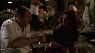Tony Stays For Dinner With Annalisa And Her Family! #thesopranos #tonysoprano #tvshow #italy#italia