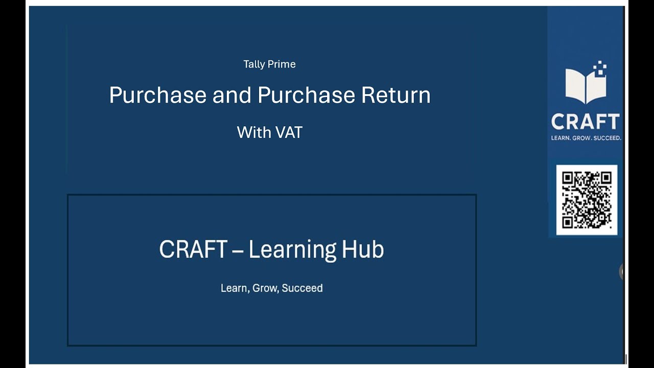 Purchase and Purchase Return in Tally Prime